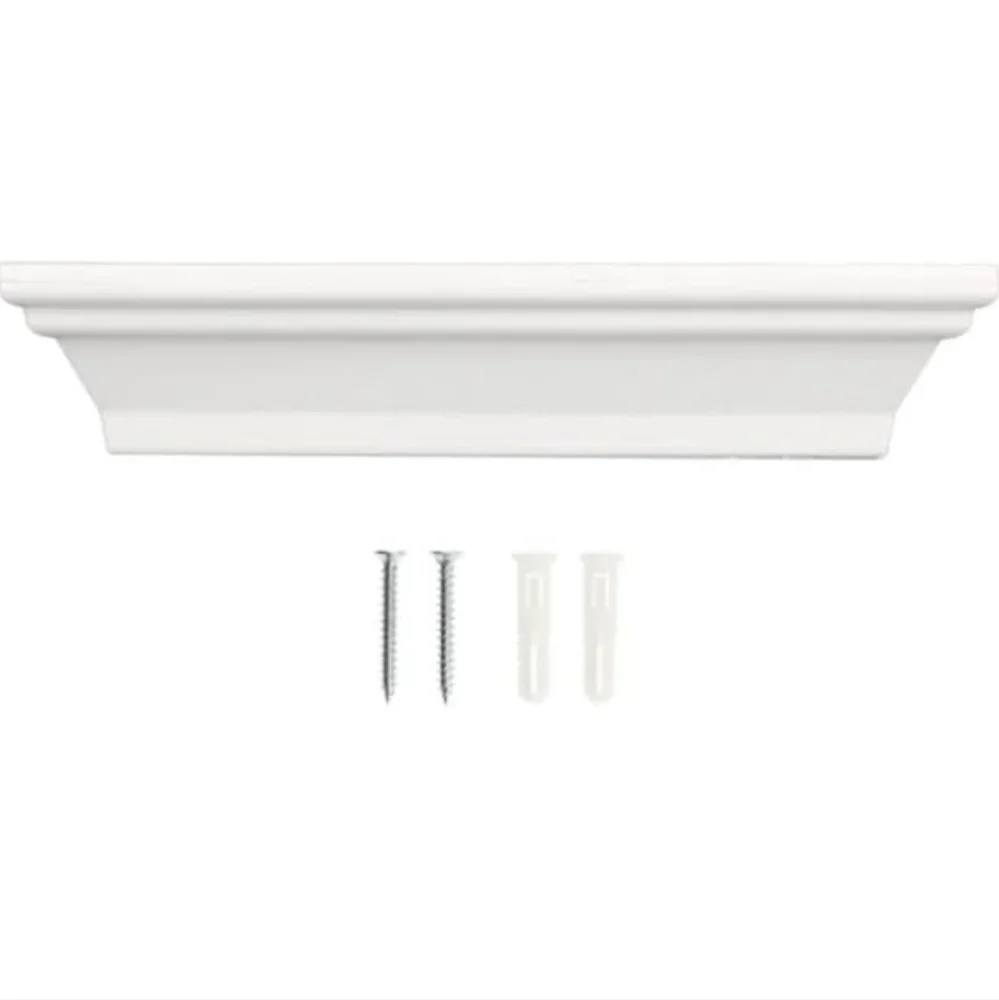 NEW Set Of 2 Small White Floating Shelves Hanging Wall Shelf 8 x 4 Holds 5lb